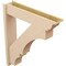 Ekena Millwork 8-in W x 38-in D x 42-in H Balboa Trad Rough Cedar Woodgrain TimberThane Outlooker, Primed Tan OUTUR080X38X42BOA04RCPR - alternate 4